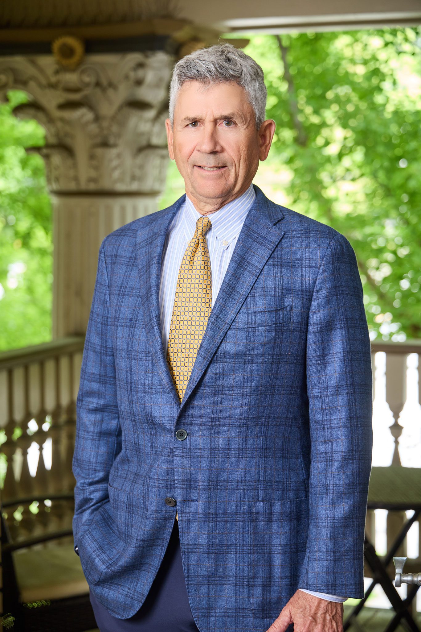 Joe Ferguson standing in the lobby of Bloom Law.
